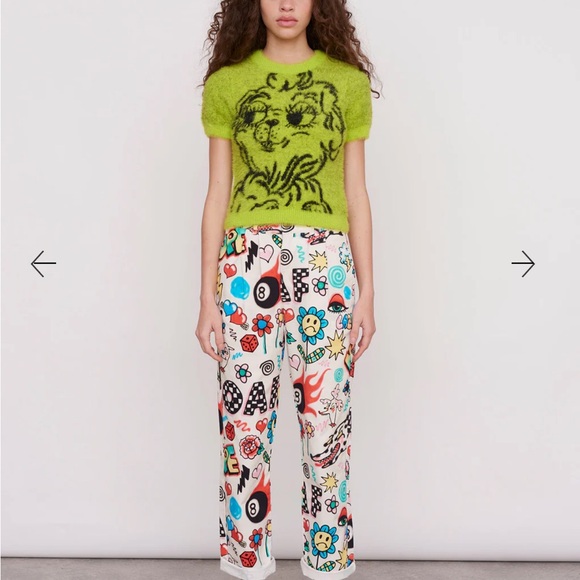 Lazy Oaf x Gentle Thrills ~ Fluffy Doggy Knitted Top size 8 US / 12 UK NWOT - Picture 7 of 10